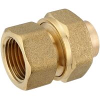 Rotguss-Löt-Verschraubung - 18 mm - 3/4'' IG - flachdichtend - mit DVGW-Zulassung