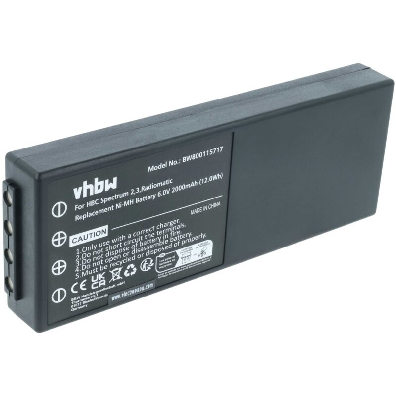 Vhbw Ersatzakku Für HBC Radiomatic FUB3A Funkgerät – 700 MAh, 6 V, NiMH, Kompatibel Mit Walkie-Talkies