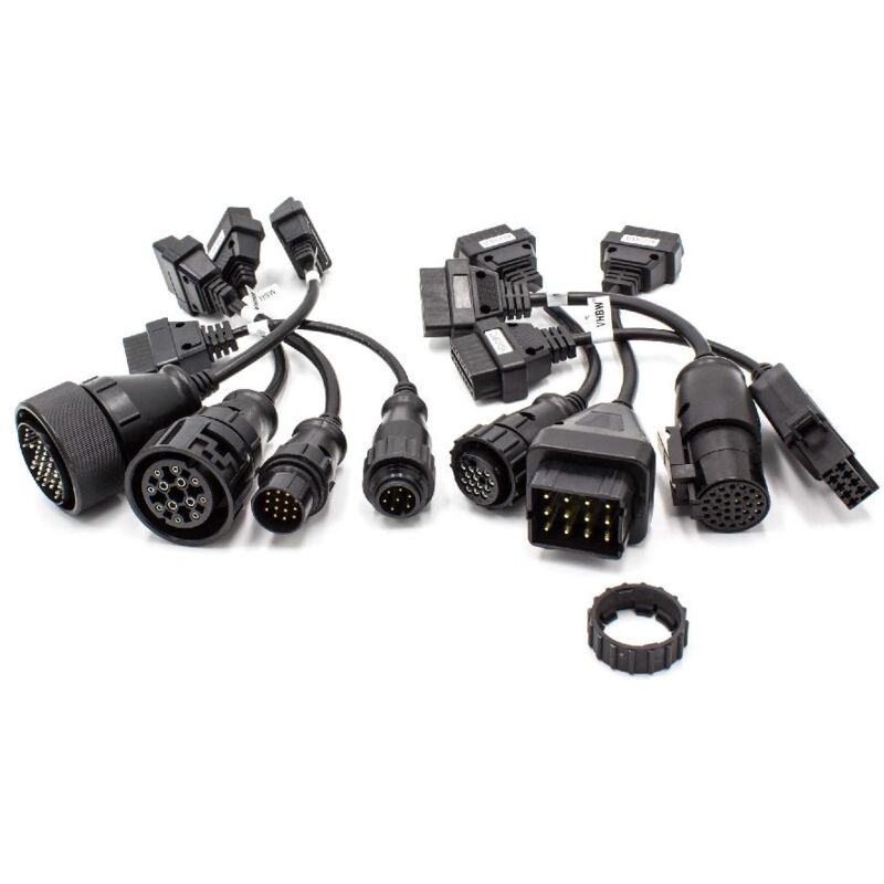 vhbw 8x OBD2 Adapter-Set 8-tlg. OBD1 auf OBD2 kompatibel mit Iveco, Mercedes  Benz, Renault