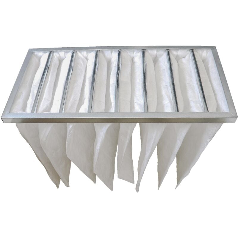 vhbw Taschenfilter für Klima- und Lüftungsanlagen - Filter G4, 29,5 x 59,2 x  38 cm, Weiß