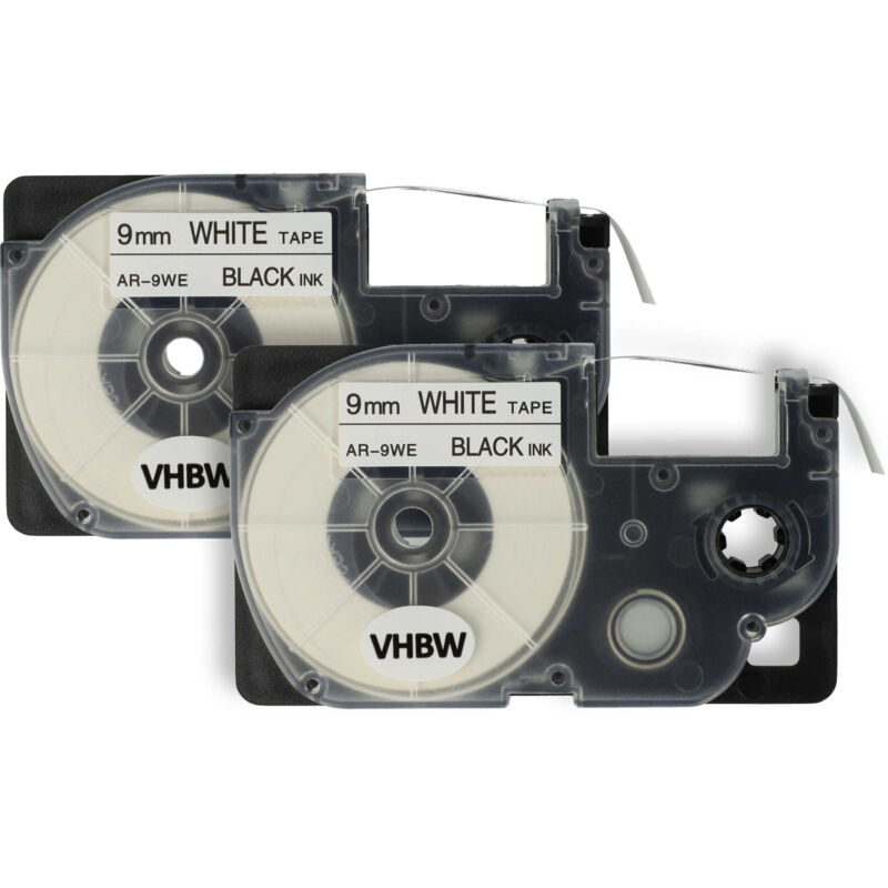 Schriftband Kassette schwarz > transparent KL-60 9mm stark für Casio CW-L300 