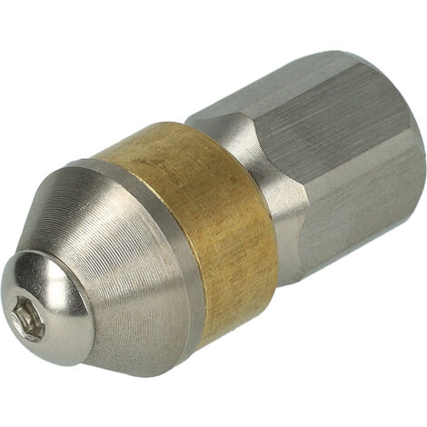 vhbw Rohrreinigungsdüse kompatibel mit Kränzle K 2175 TS T, Profi 15-120 TS, Profi 160 TS T Hochdruckreiniger - 1/8 Zoll, Rotierend (1/5)