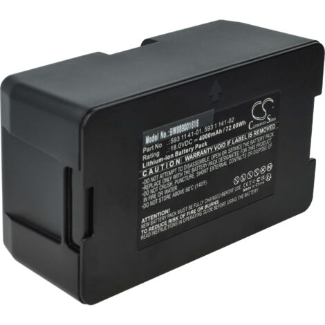 vhbw Akku Ersatz für Gardena 593 11 41-01, 593 11 41-02, 593 11 41-03 für Rasenroboter Rasenmäher (4000mAh 18V Li-Ion)