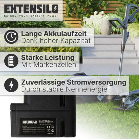 EXTENSILO Akku kompatibel mit Worx Landroid WG796E Rasenm her