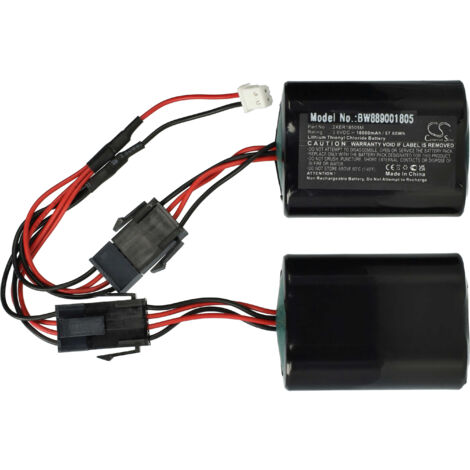 vhbw Batterie Ersatz für Visonic 2XER18505m, 103-304742 für Alarmanlage, Alarmsystem, Funk-Außensirenen (16000 mAh, 3,6 V, Li-SOCl2)