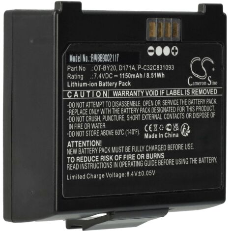 vhbw Akku kompatibel mit Epson TM-P20II (101), TM-P20 (552), TM-P20 Drucker Kopierer Scanner Etiketten-Drucker (1150 mAh, 7,4 V, Li-Ion) (1/5)
