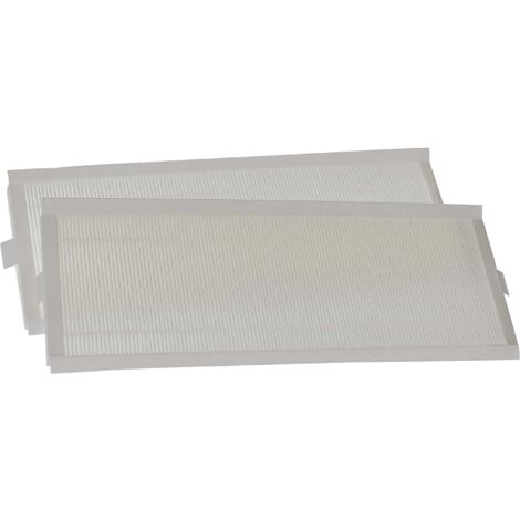 vhbw 8 x filterset compatibel met Zehnder ComfoAir 300 standaard ventilatiesysteem, G4/F7 filter, 50 x 17 x 1 cm, wit/rood/zwart