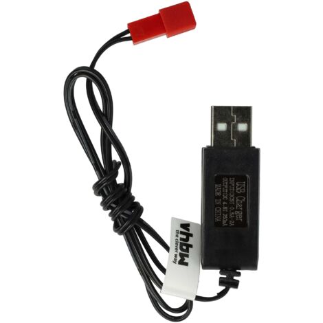 Vhbw USB-Ladekabel Für RC-Akkus SM-2P - 60cm Ladekabel 4,8V Für Modellbau