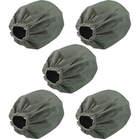 vhbw 5x Textilfilter Ersatz für Bosch 2609256F41 für Industriestaubsauger, Nass-/Trockensauger - Stoffbeutel, Abwaschbar Grau (1/5)