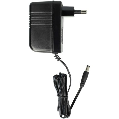 Alimentatore Sostitutivo Per Telefono Fisso V-Tech - 6V 0.3A, Spina Europea Angolata, Cavo 140 Cm, Nero