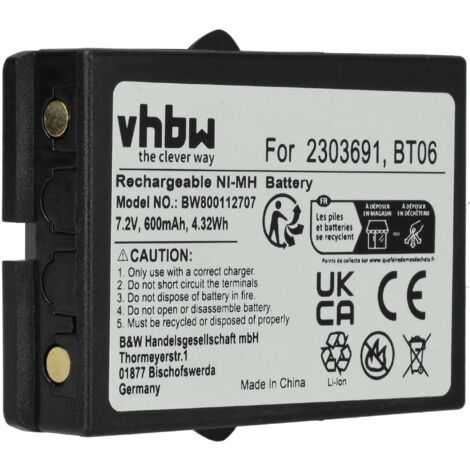 Batteria 600mAh 7.2V Compatibile Con IKUSI TM60, TM61, TM62: Ricaricabile Ni-MH Per Trasmettitori