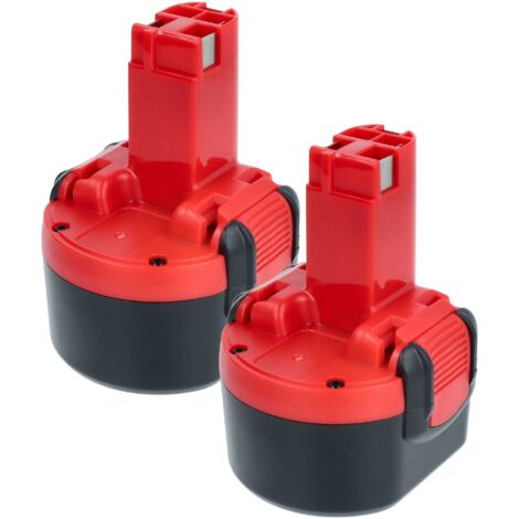 vhbw 2x Akku kompatibel mit Bosch GSR 9.6V, PSR 960 Werkzeug (1500 mAh, NiMH, 9,6 V) (1/4)