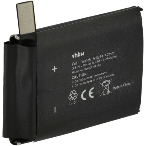 Vhbw Batterie Compatible Avec Garmin Approach S6 (240mAh, 3 Vhbw Batterie Compatible Avec Garmin Approach S6 (240mAh, 3