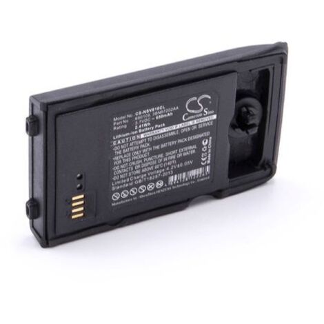 vhbw Akku kompatibel mit NEC 690111, i755d, i755S, i755, SV8100, SL1100 schnurlos Festnetz Telefon (650 mAh, 3,7 V, Li-Ion) Schwarz
