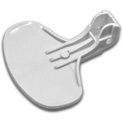 Vhbw Maniglia Per Porta/sportello Compatibile Con Hoover HNL6146-80, HNL6166 -80, HNL686-30, HNL7126-80, HNL7146-80, HNL9146Z Lavatrice Plastica Bianco | Leroy Merlin - Foto 3