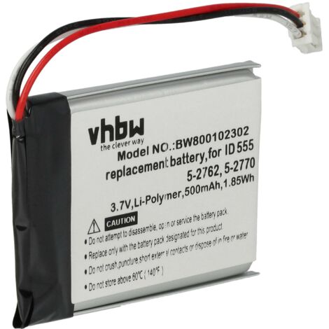Batterie De Rechange Pour Téléphone Fixe Sans Fil Grundig Scenos, Scenos D, Scenos A - 500mAh, 3.7V, Li-ION - 11