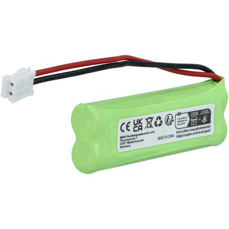 Vhbw 2 Batterie Ni-MH 500mAh (2.4V) Per Telefoni Fissi Medion Life X63016, MD83430, TalkTalk 3020, Ecc. – Sostituisce VTHC04RN00
