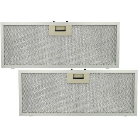 Vhbw Filtrepermanent filtre à graisse métallique 45,2 x 16 x 0,35 cm