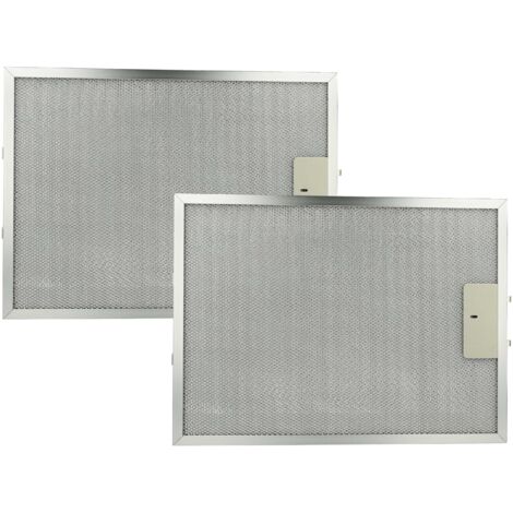 2x Metallfettfilter Für Balay 3BC 896 M Dunstabzug – 38,8x26,5x0,9 Cm, Silber