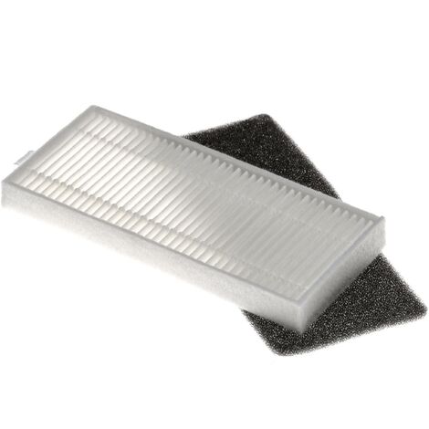 vhbw Staubsauger-Filter Set Ersatz für Ecovacs BS280 für Saugroboter - 2x Ersatz-Filter (HEPA-Filter, Schaumstoff-Filter) (1/2)
