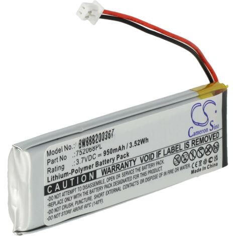 Vhbw Akku Für Logitech H820 Headset - 320mAh Li-Polymer Ersatzakku