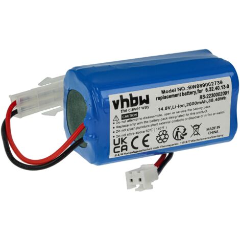 vhbw 1x Akku kompatibel mit Tefal RG7765WH, RG 7765 WH Saugroboter ...