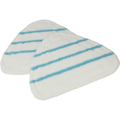vhbw 2x Wischbezug kompatibel mit Clean Maxx Dampfreiniger, Dampfmop - Polyester / Polyamid Blau Weiß (1/5)