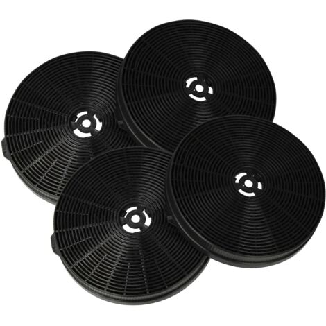 vhbw 4x Aktivkohlefilter kompatibel mit Respekta CH88060 WA+ Dunstabzugshaube - 17,5 cm (1/5)