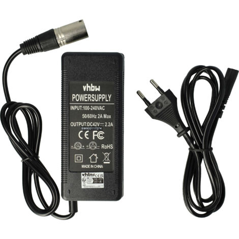 vhbw Ladegerät kompatibel mit Prophete Alu-City, SDI-3610C, SDI-3611C Fahrradakkus, E-Bike - Für 36 V Li-Ion Akkus 100 W (1/5)