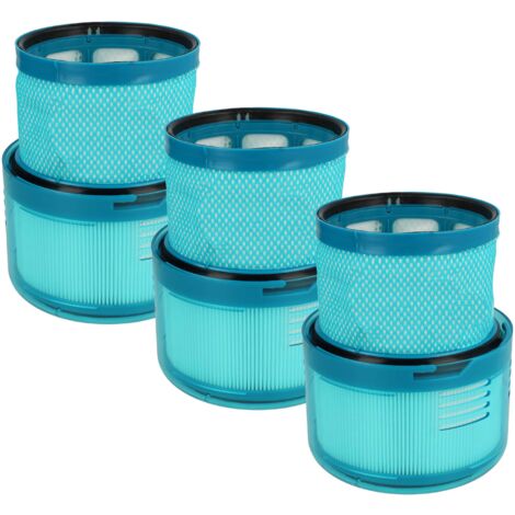 vhbw 3x Staubsaugerfilter Ersatz für Dyson 972352-01 für Staubsauger - Abluftfilter Weiß (1/5)