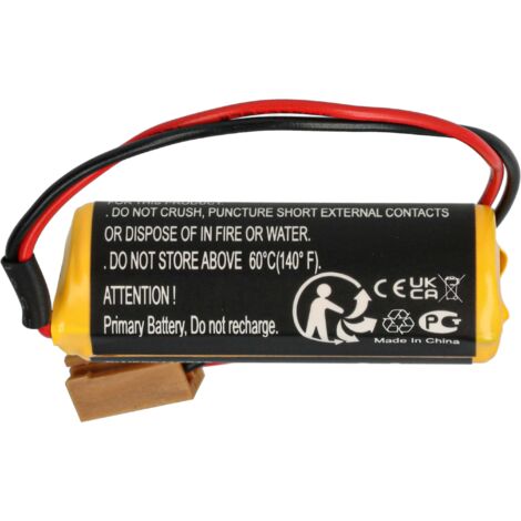 Batterie BIOS CR2032 Vhbw Pour PC Portable – 3V, 200 MAh, Avec Câble 8,1 Cm Et Connecteur 2 Broches