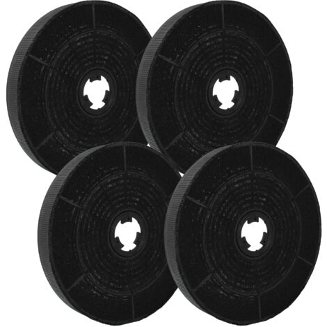 vhbw 4x Universal-Aktivkohlefilter für diverse Dunstabzugshauben - 16 cm (1/5)