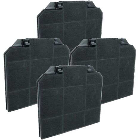 Vhbw 4x Aktivkohlefilter Für Siemens Dunstabzug - 23,3x21,5x2,2 Cm