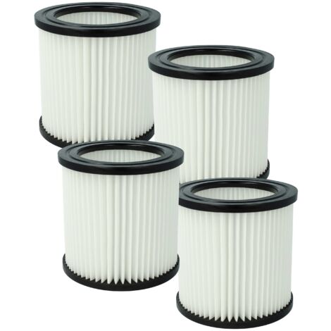 vhbw Filter element suitable for Nilfisk Buddy II 12 UK, II 12 ZA, II 12L EU wet/dry vacuum cleaner - fine dust filter, microfleece/plastic/rubber