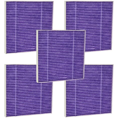 vhbw 5x Staubsaugerfilter kompatibel mit Hitachi CV 300P, 400 Eco, 200, 100, 200P, 400, 300, 400P Pro, 400 Pro Staubsauger - HEPA-Filter Weiß Lila (1/5)