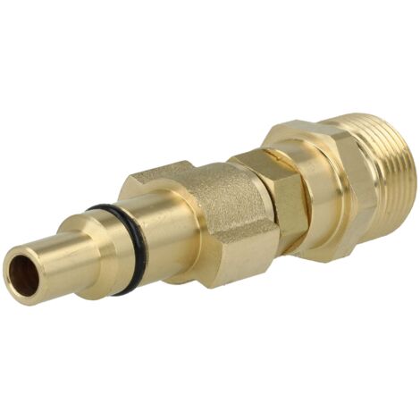 Produktbild von Messing Adapter M22 Auf Bajonett Für Kärcher Hochdruckreiniger K2-K7 Von ONE! Made In Germany