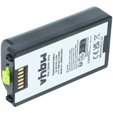 vhbw Akku kompatibel mit Zebra MC3190, MC3190-G13H02E0, MC3190-GL4H04E0A, MC3190G, MC3100 Barcodescanner POS (4400 mAh, 3,7 V, Li-Ion) (1/5)