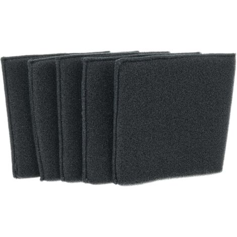 vhbw 5x Staubsaugerfilter Ersatz für Einhell 2351134 Filter für Staubsauger - Schaumstofffilter Schwarz (1/5)