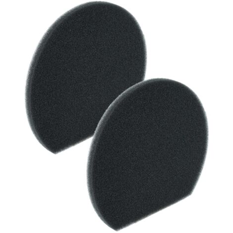 vhbw 2x Staubsaugerfilter kompatibel mit Bosch BGS05X240 Staubsauger - Schaumstofffilter Schwarz (1/5)
