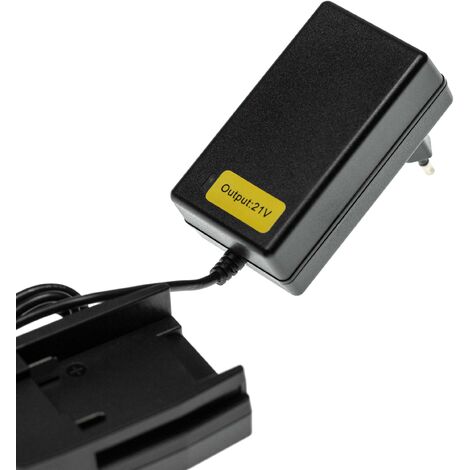 vhbw Ladegerät kompatibel mit Worx WG629E.9, WG629E.91, WG778E, WG778E.1, WG779, WG891E, WG894E, WG894E.9 Werkzeug Li-Ion-Akkus (21V)