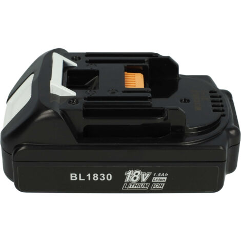vhbw Akku kompatibel mit Makita DTM51RTJX3, DTD147RFJ, DTP141RTJ, DTD147ZJ, DTD153Z, DTM51 Elektrowerkzeug (1500 mAh, Li-Ion, 18 V)