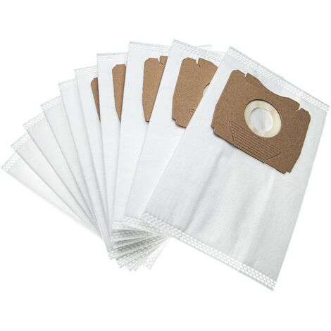 vhbw 10x Staubsaugerbeutel kompatibel mit Privileg / Quelle 635 420 / 635420 Staubsauger - Mikrovlies, small, 23,9cm x 15cm, Weiß (1/4)