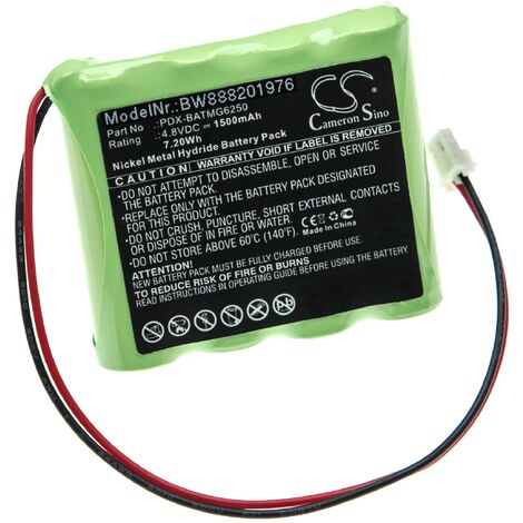 vhbw 1x Akku kompatibel mit Paradox Magellan MG6250 Control Panel Alarmanlage, Alarmsystem (1500 mAh, 4,8 V, NiMH)