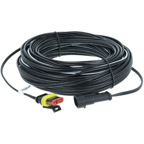 vhbw Niederspannungskabel Transformator Kabel kompatibel mit Husqvarna Automower 105, 310, 315, 315X, 320, 330X, 420, 430X Mähroboter, Rasenmäher, 20m