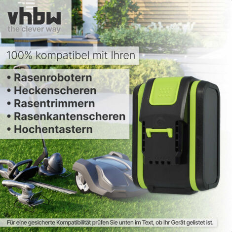 vhbw Akku kompatibel mit Worx WR141 WR141E Rasenroboter