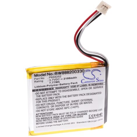 Vhbw Akku Für JBL Lautsprecher - 580mAh 3,7V Li-Polymer GSP072035