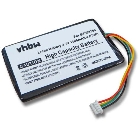 Batterie 1100mAh BT553759 – Pour GPS Typhoon MyGuide 3100, Neuve