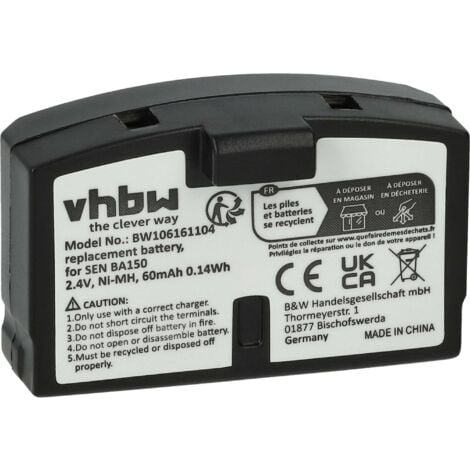 VHBW kompatibel mit Nintendo Wii U Remote Plus NiMH Akku