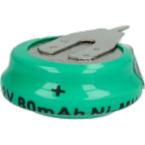 Vhbw 5x NiMH Batteria A Bottone Di Ricambio 2 Pin Tipo 1/V80H 80mAh 1,2V Compatibile Con Batterie Compatibile Con Modellismo, Luci Solari Ecc - Foto 9