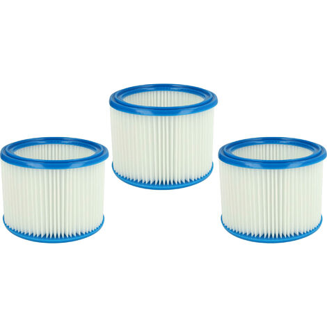 Vhbw 3er-Pack Lamellenfilter – Passend Für Nilfisk Attix 560-21 XC, 761-2M XC, 761-21 XC, 961-01 Handstaubsauger